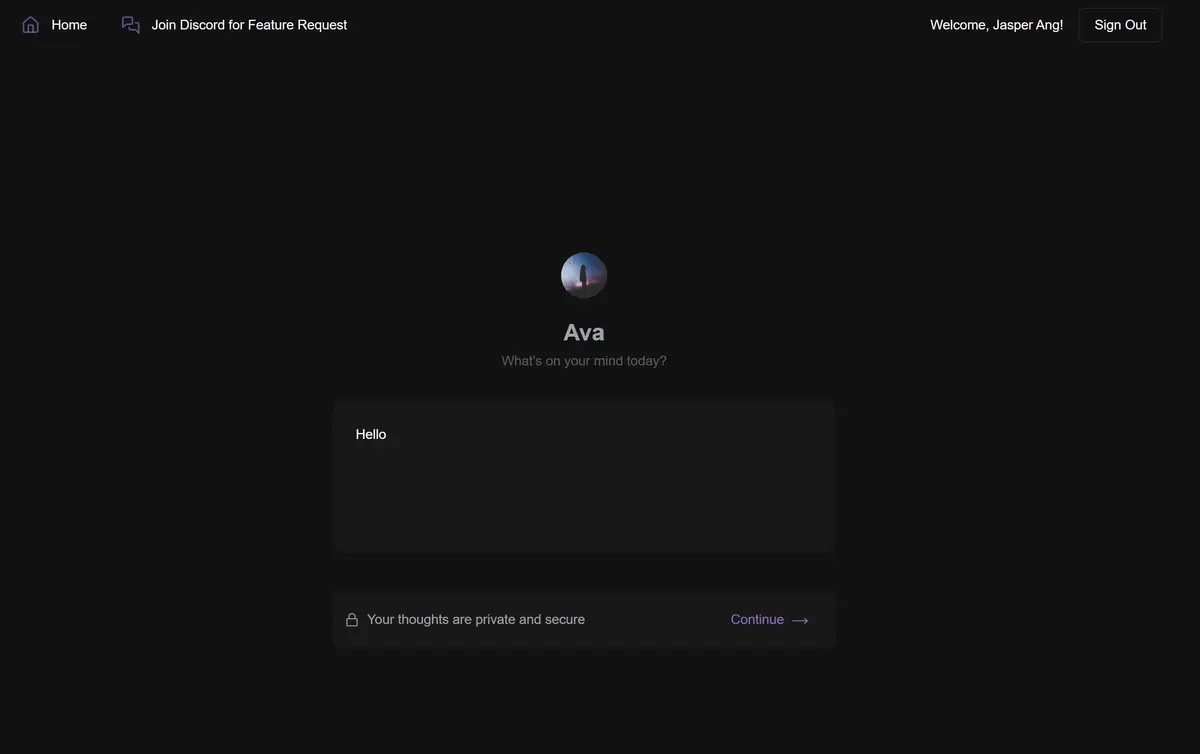 Ava Project Screenshot